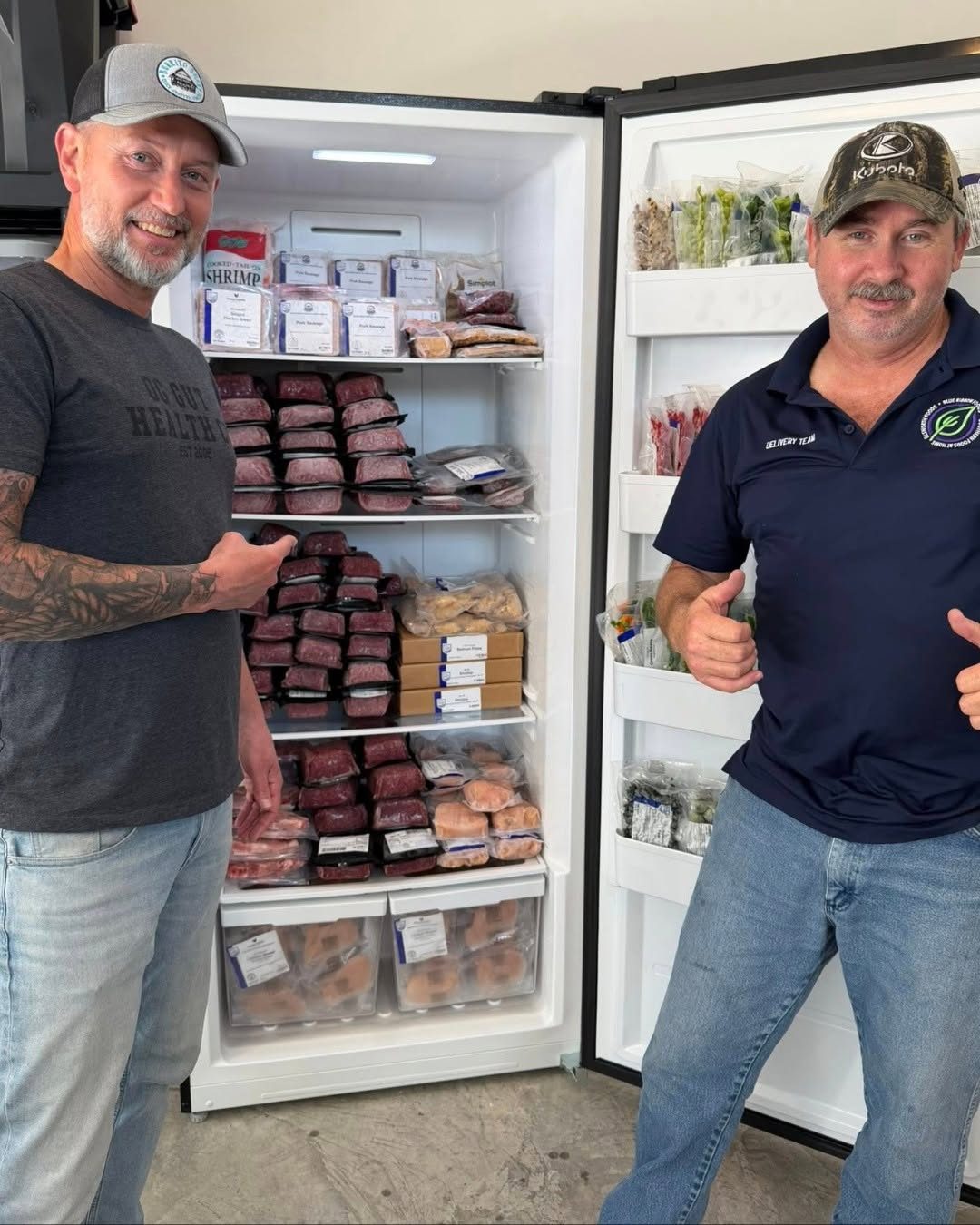 Ellsworth Foods freezer stocked with premium food