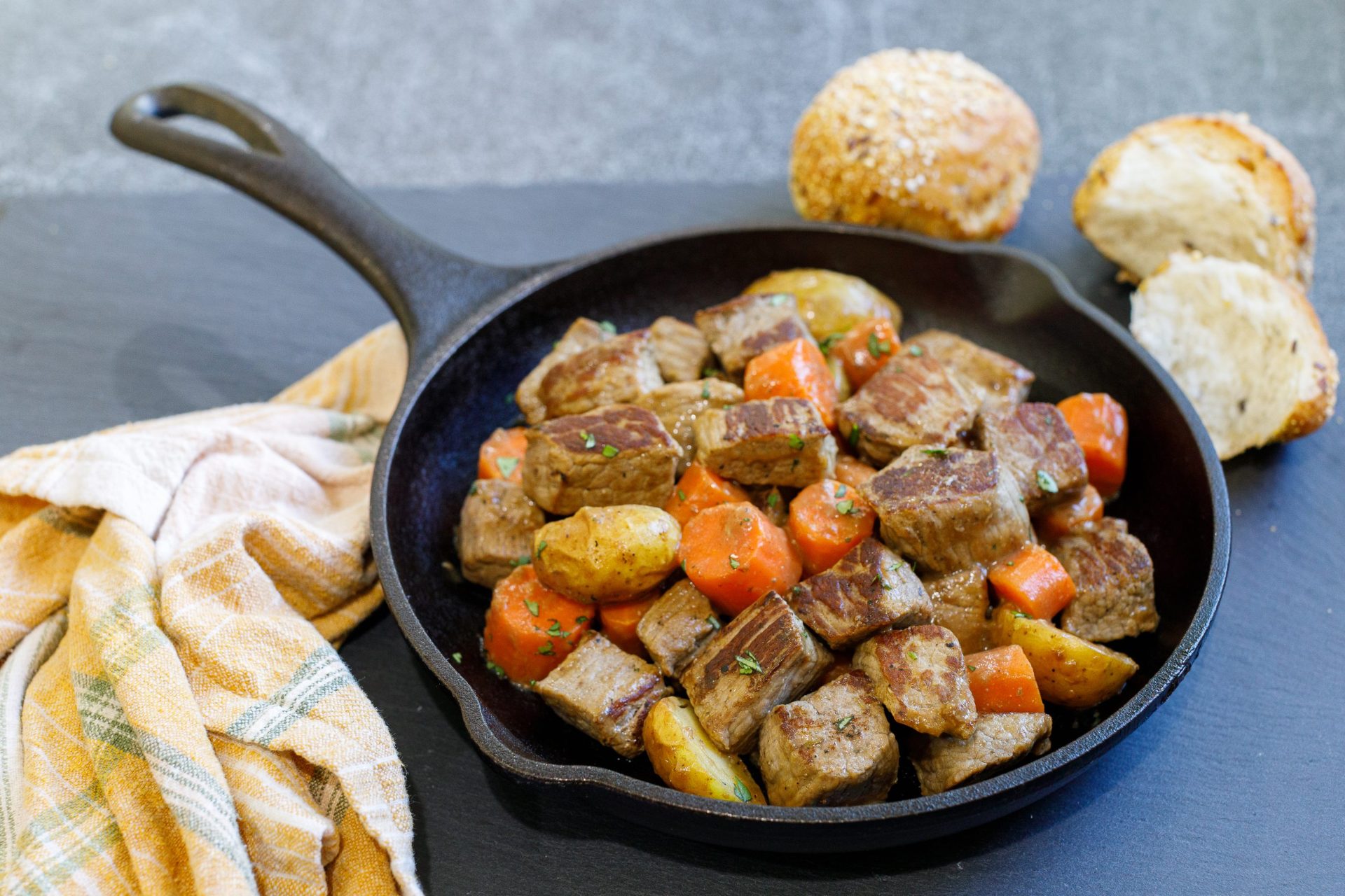 Stew Beef & Black-Eyed Peas over Rice