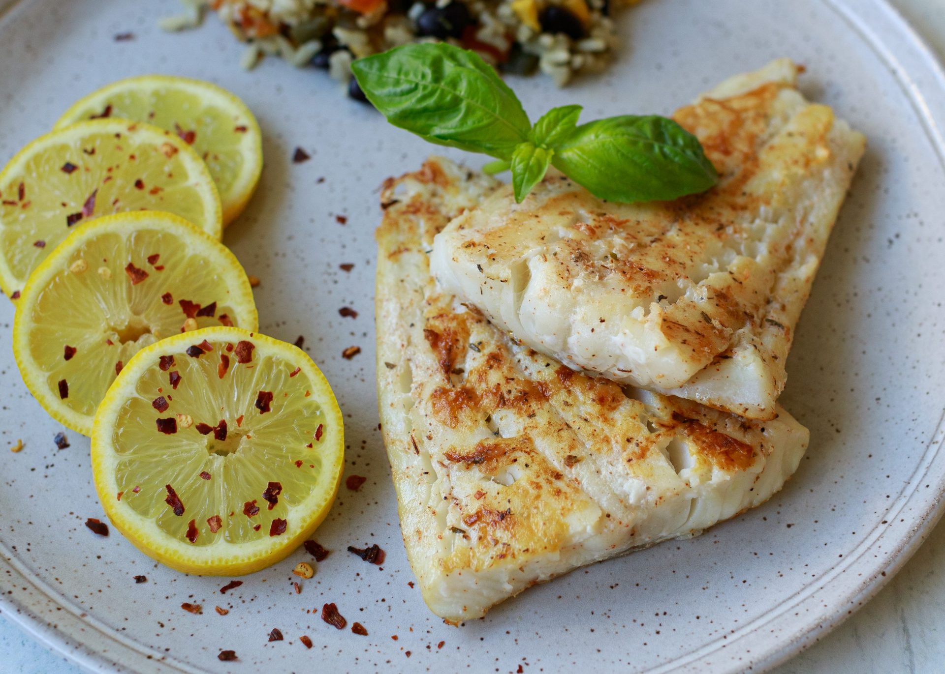 Cod Fish & Chips with Roasted Cauliflower