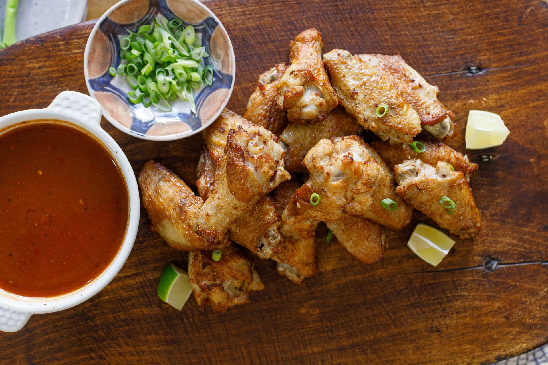Savory Chicken Wings with Corn & Fiesta Rice